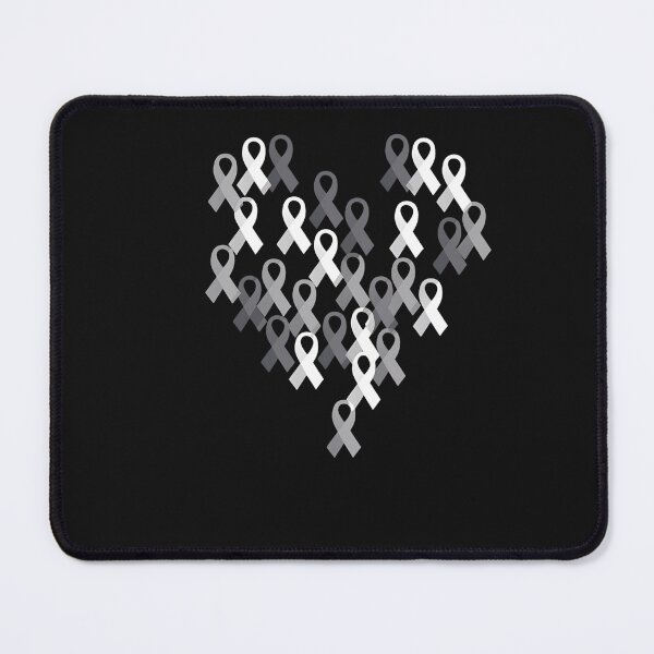 Item preview, Brain Cancer Awareness Gray Ribbon Heart Brain Tumor Support designed and sold by procionartss.