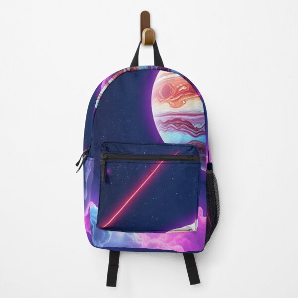 Item preview, Neon Vaporwave Planet Poster - Retro Synthwave Jupiter Art designed and sold by EllDAV777.