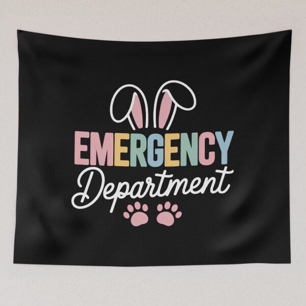 Item preview, Emergency Department Easter Bunny ER Nurse Easter Day designed and sold by ValerieRodrigue.