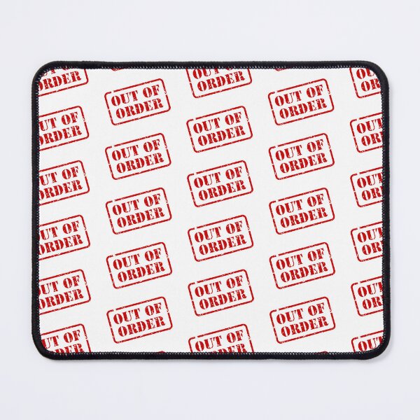 Item preview, Out Of Order Red Rubber Stamp Graphic designed and sold by THP Creative.