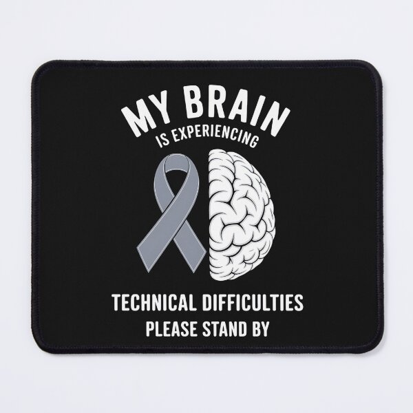 Item preview, Brain Cancer Warrior Chemo Gray Awareness Ribbon designed and sold by procionartss.