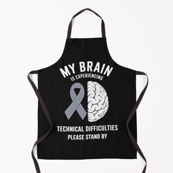 Item preview, Brain Cancer Warrior Chemo Gray Awareness Ribbon designed and sold by procionartss.