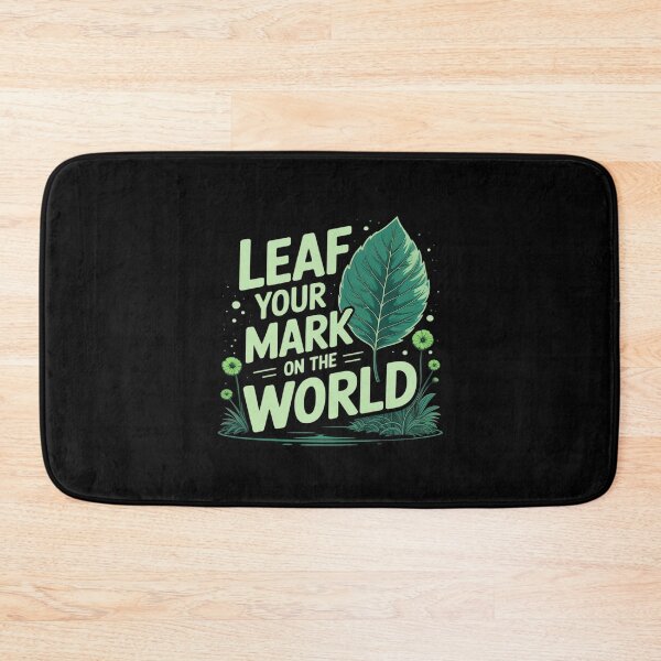 Item preview, Leaf Your Mark Neon Green Eco designed and sold by ryukaizox1.