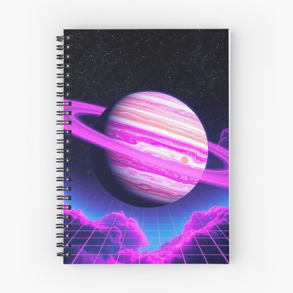 Item preview, Neon Pink Saturn Poster - Vaporwave Retro Grid Aesthetic designed and sold by EllDAV777.