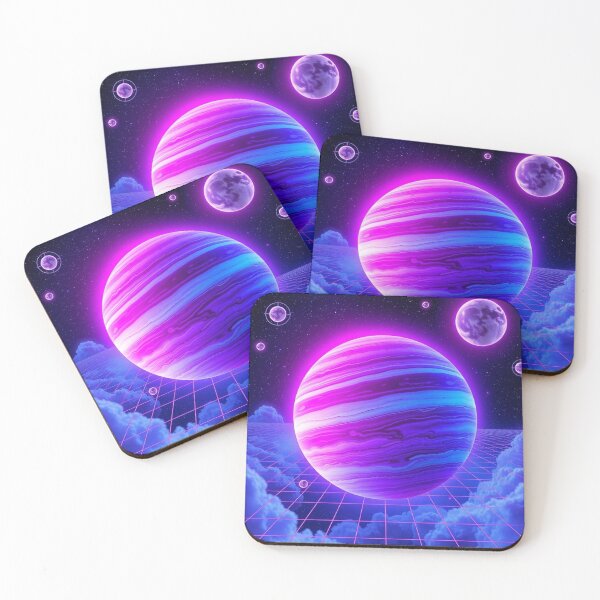 Item preview, Vaporwave Planet Retro Grid Aesthetic designed and sold by EllDAV777.