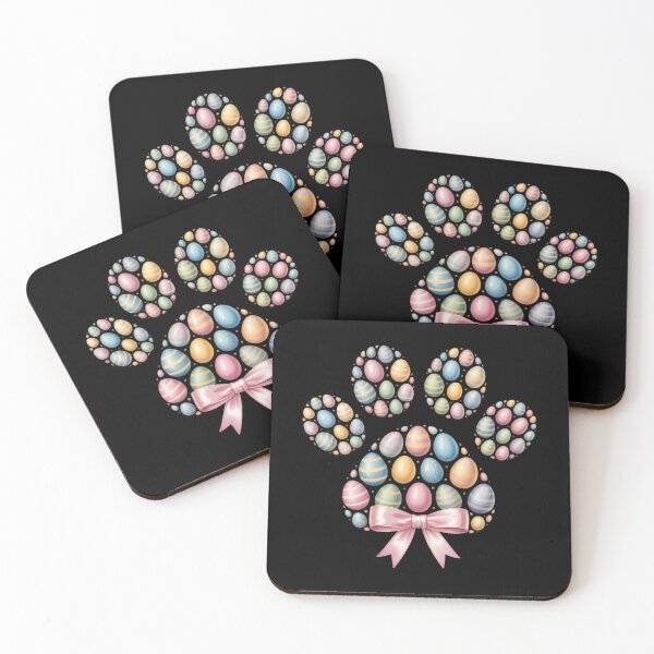 Item preview, Funny Dog Paw Print Easter Eggs Happy Easter Day designed and sold by ValerieRodrigue.