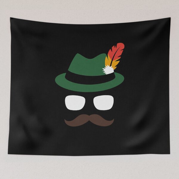 Item preview, Lederhosen Oktoberfest German Face Glasses Halloween Costume designed and sold by ryukaizox1.