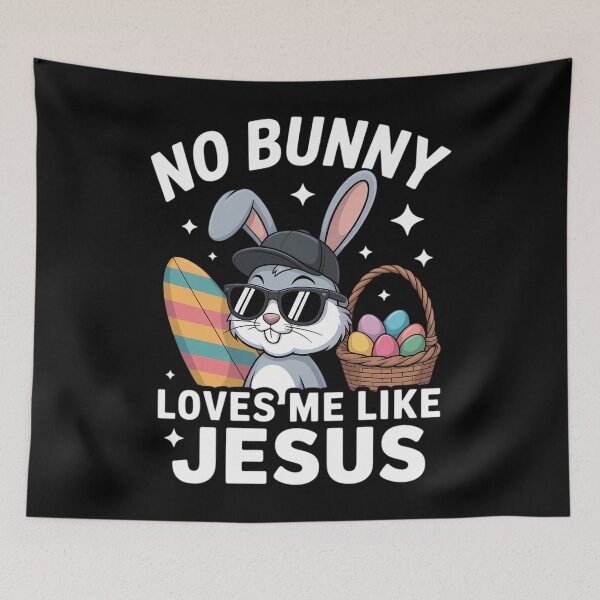 Item preview, Funny Easter Day No Bunny Loves Me Like Jesus Christian designed and sold by ValerieRodrigue.