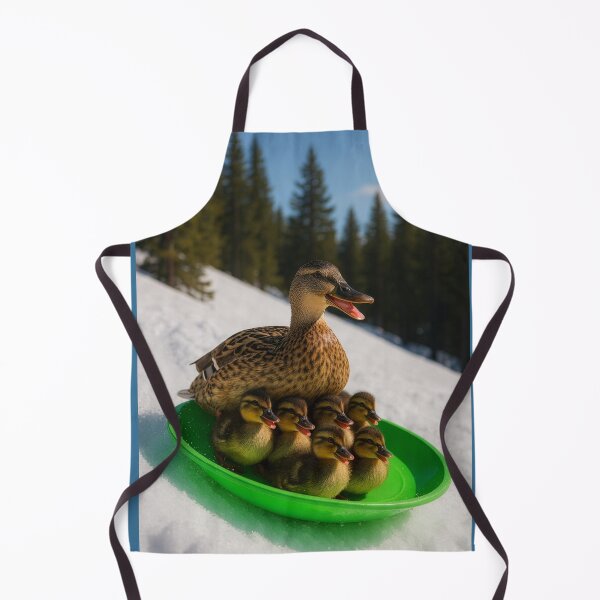 Item preview, Family of Ducks on a Sledding Adventure designed and sold by Tridentulus.