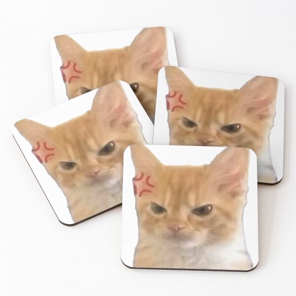 Item preview, angy orange cat designed and sold by catmemes4u.