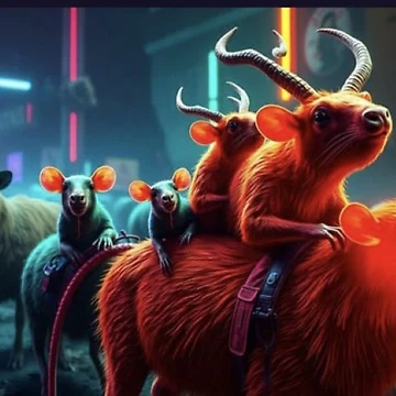 Artwork thumbnail, Rat Goat Rodeo by This-Planet-Rocks