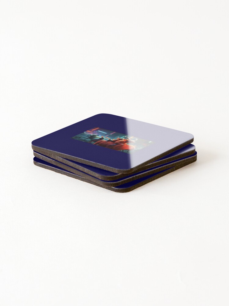 Thumbnail 4 of 5, Coasters (Set of 4), Rat Goat Rodeo designed and sold by ThisPlanetRocks.