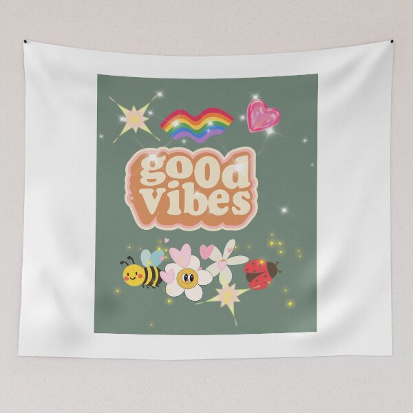 Item preview, Good Vibes Rainbow Heart - Retro Y2K Boho Gift” designed and sold by Extremeallie.