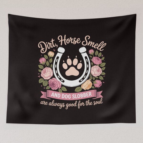 Item preview, Dirt Horse Smell And Dog Slobber - Horseman Equestrian designed and sold by RopboxRone.