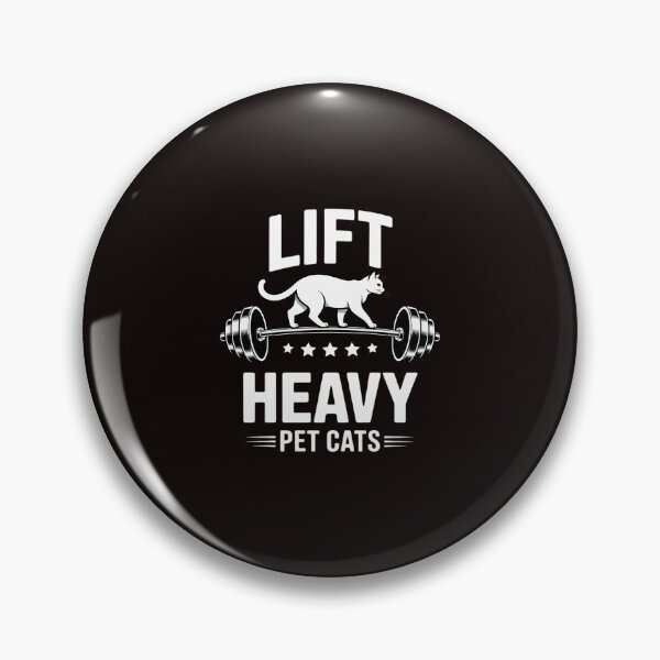 Item preview, Deadlifts and weights or gym for Lift Heavy. Pet Cats designed and sold by RopboxRone.