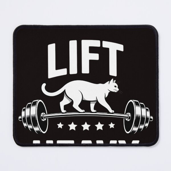 Item preview, Deadlifts and weights or gym for Lift Heavy. Pet Cats designed and sold by RopboxRone.