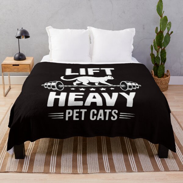 Item preview, Deadlifts and weights or gym for Lift Heavy. Pet Cats designed and sold by RopboxRone.