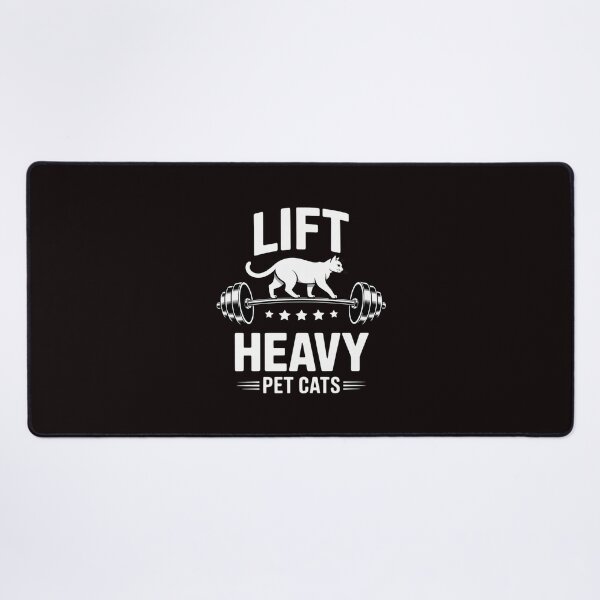 Item preview, Deadlifts and weights or gym for Lift Heavy. Pet Cats designed and sold by RopboxRone.
