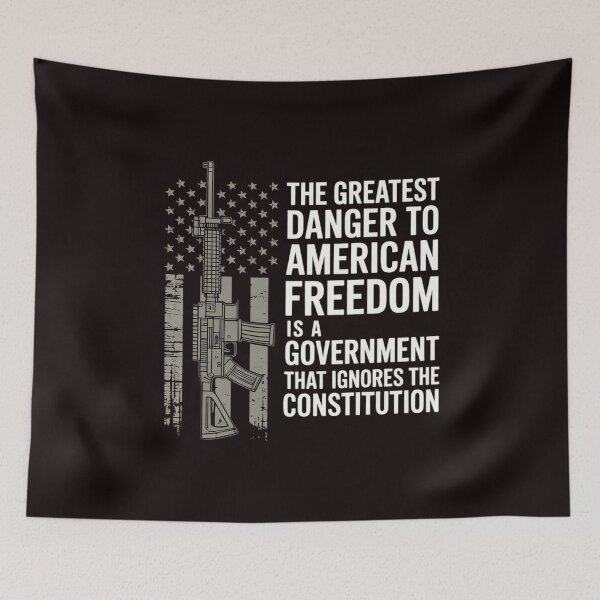 Item preview, Danger To American Freedom - Pro Gun 2nd Amendment designed and sold by RopboxRone.