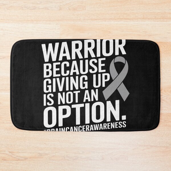 Item preview, Brain Tumor Warrior Brain Cancer Awareness Gray Ribbon 3 designed and sold by AvagondaMind.