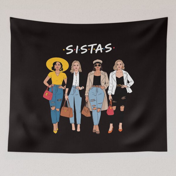 Item preview, Cute Proud Black Sistas Queen Melanin African American Women designed and sold by RopboxRone.