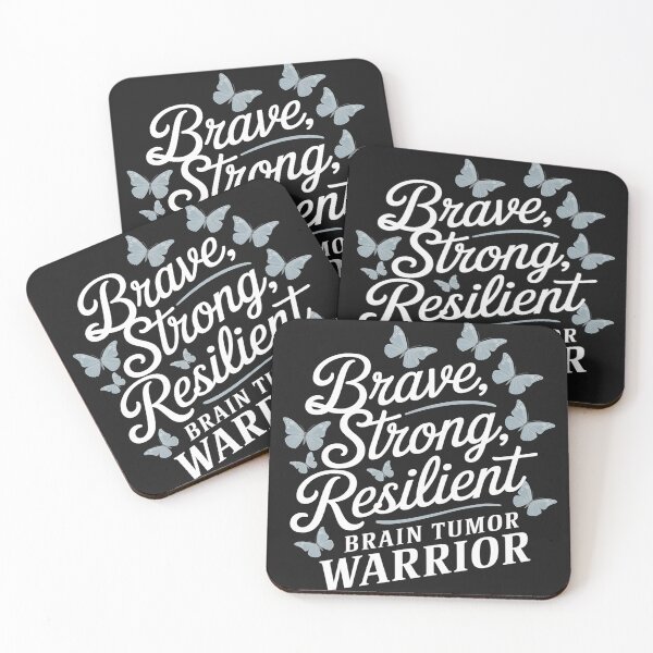 Item preview, Brain Tumor Warrior Brain Cancer Awareness Gray Ribbon designed and sold by AvagondaMind.