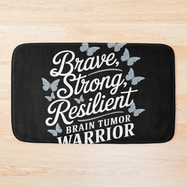 Item preview, Brain Tumor Warrior Brain Cancer Awareness Gray Ribbon designed and sold by AvagondaMind.