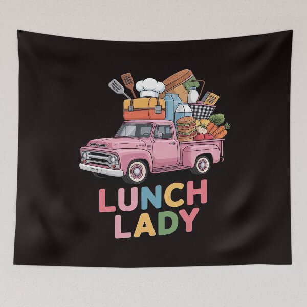 Item preview, Cute Lunch Lady Truck Lunch Ladies Squad Cafeteria Crew designed and sold by RopboxRone.