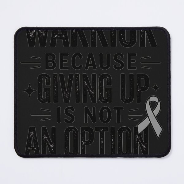 Item preview, Brain Tumor Warrior Brain Cancer Awareness Ribbon designed and sold by AvagondaMind.
