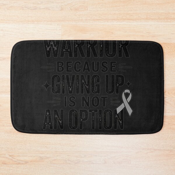 Item preview, Brain Tumor Warrior Brain Cancer Awareness Ribbon designed and sold by AvagondaMind.