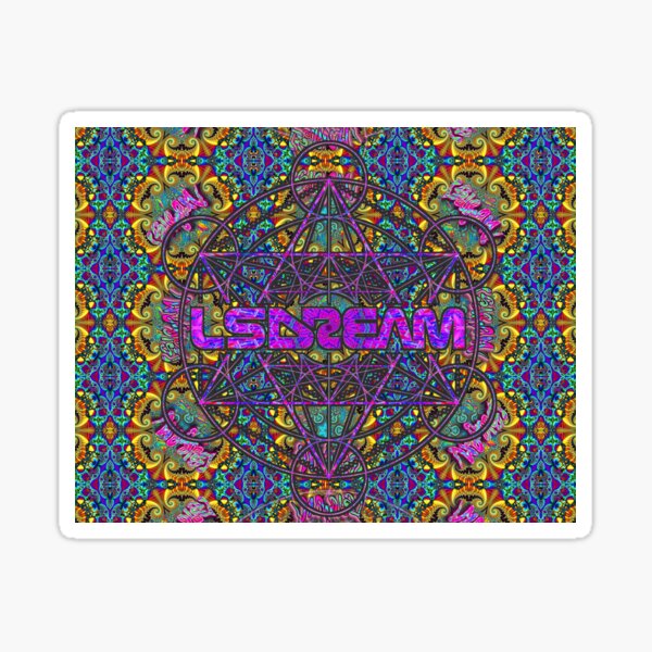 LSDream Psychedelic Festival Merch Raverwear Fanart Sticker