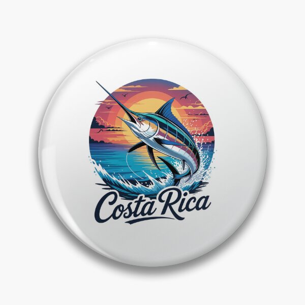 Item preview, Costa Rica Vintage Blue Marlin and Billfish Retro Graphic designed and sold by AmparoBoyle.