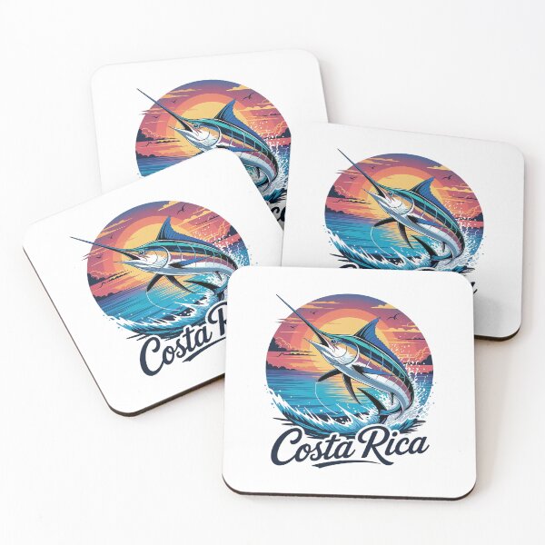 Item preview, Costa Rica Vintage Blue Marlin and Billfish Retro Graphic designed and sold by AmparoBoyle.