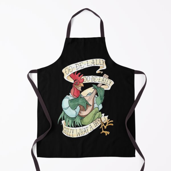 Item preview, Alan-A-Dale Rooster  Oo-De-Lally Golly What A Day Tattoo Watercolor Painting Robin Hood designed and sold by quanghuydang.