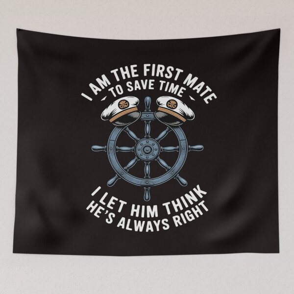 Item preview, Cool First Mate For Men Women Kids Boating Captain Boat Dock designed and sold by RopboxRone.