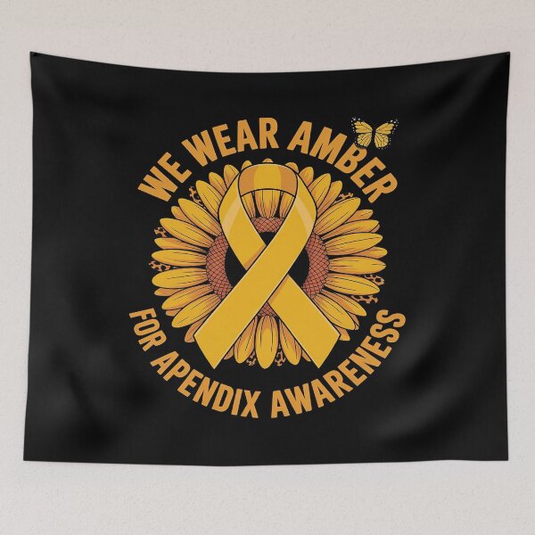 Item preview, Leopard Sunflower We Wear Amber For Appendix Cancer designed and sold by Rotasiin.