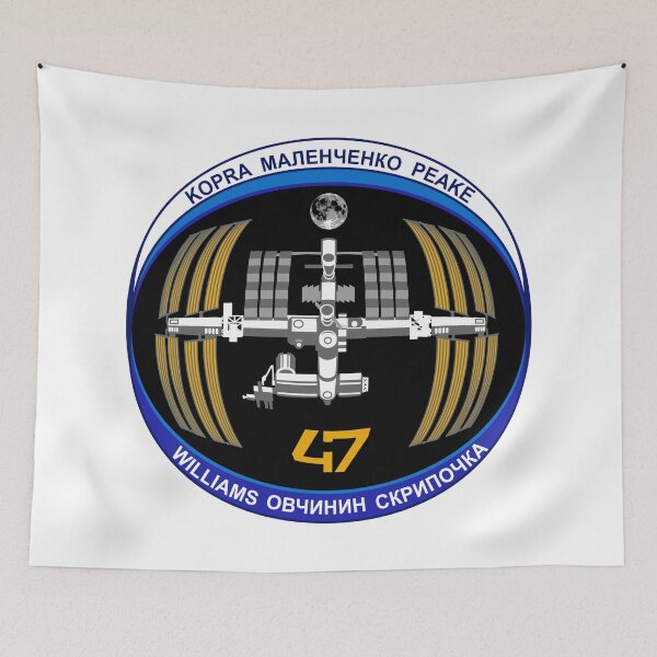 Item preview, International Space Station Expedition 47 Patch designed and sold by CharlieDesings.