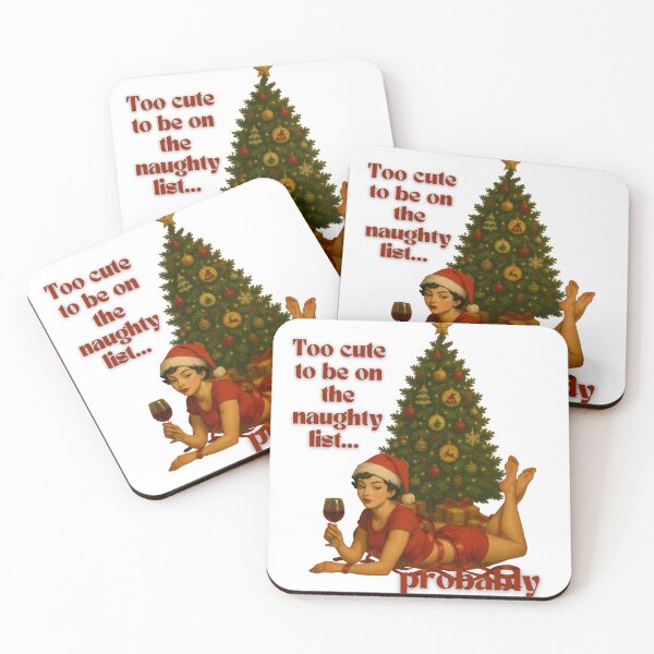 Item preview, Too Cute to Be on the Naughty List — Vintage Pinup Christmas designed and sold by GraceJ88.