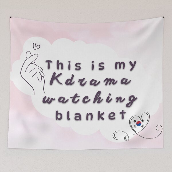 Item preview, This is my Kdrama watching blanket designed and sold by Niche Fandoms R Us.