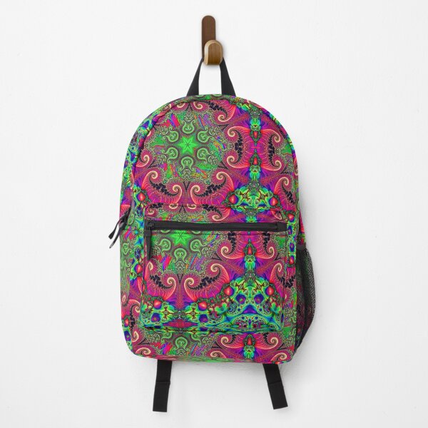 Item preview, Fractals UV Reactive Psychedelic Trippy Pattern in Turquoise designed and sold by FestDrip.