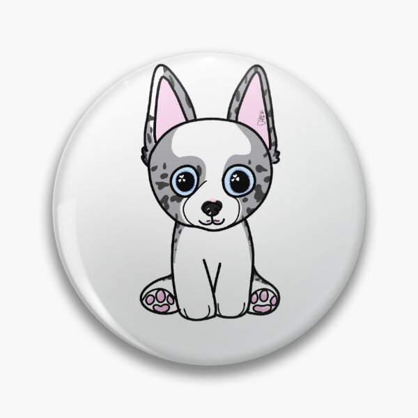 Item preview, Custom Blue Merle Border Collie Stuffie designed and sold by CerasArtHouse.