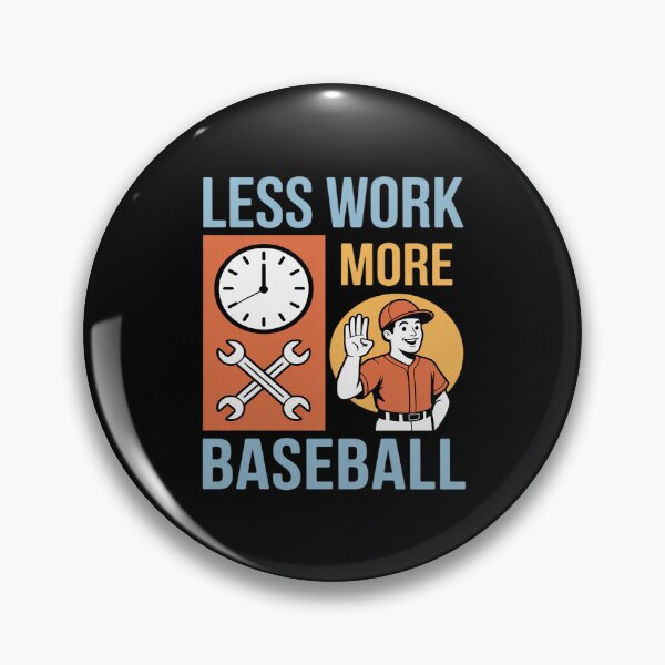 Item preview, Less Work More Baseball Split Scene designed and sold by Rotasiin.
