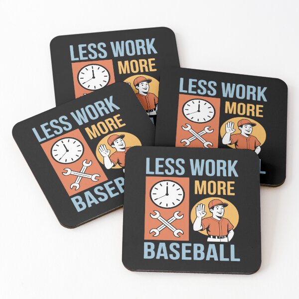 Item preview, Less Work More Baseball Split Scene designed and sold by Rotasiin.