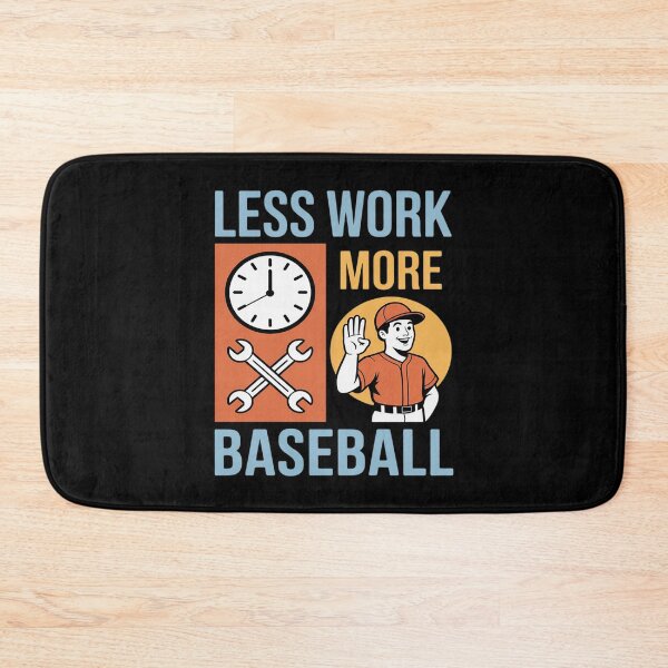 Item preview, Less Work More Baseball Split Scene designed and sold by Rotasiin.