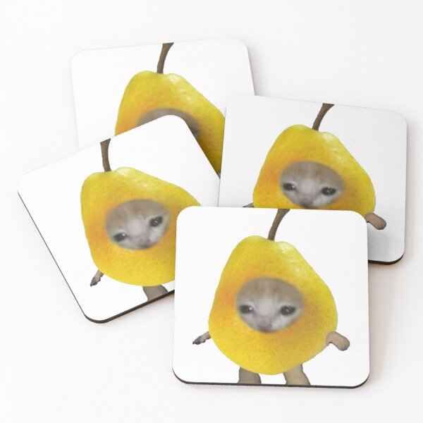 Item preview, pear cat designed and sold by catmemes4u.