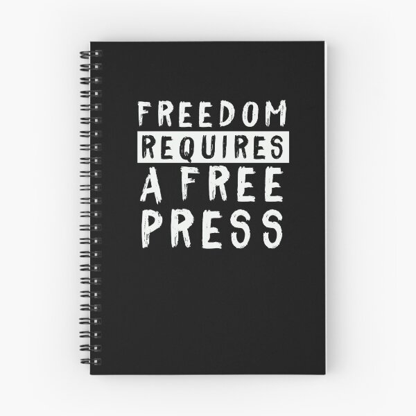 Item preview, Freedom Requires A Free Press Journalist Support T-Shirt designed and sold by LookTwice.
