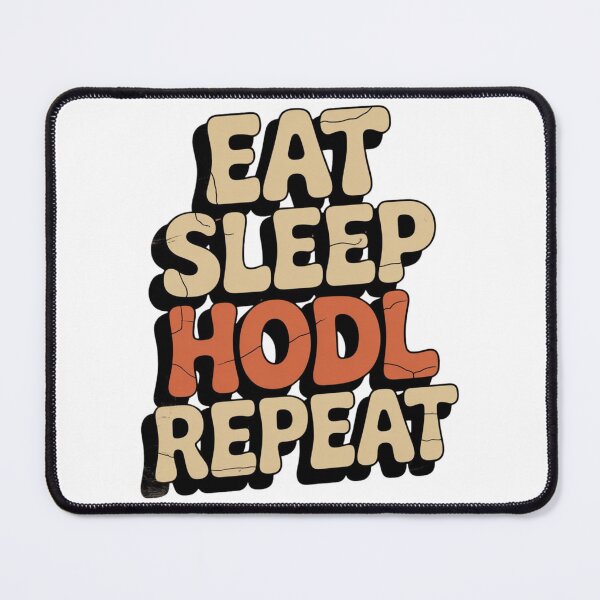 Item preview, Eat Sleep HODL Repeat Retro designed and sold by ACRShop.