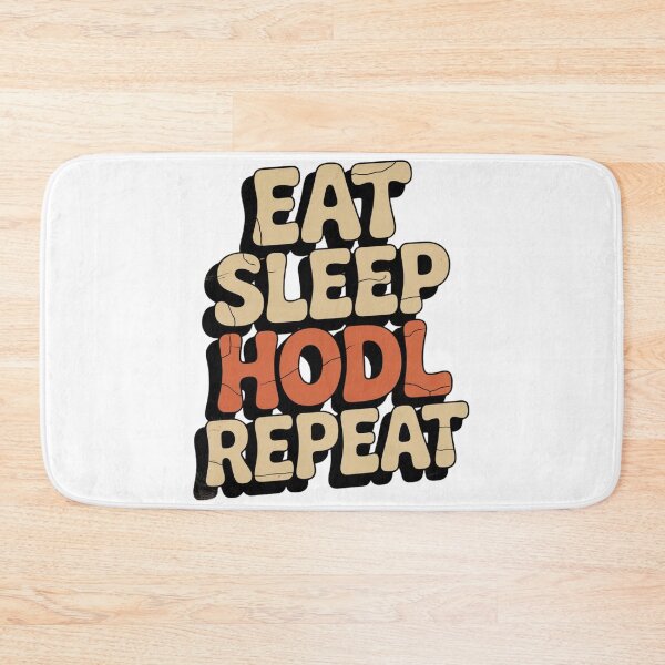 Item preview, Eat Sleep HODL Repeat Retro designed and sold by ACRShop.