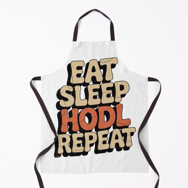 Item preview, Eat Sleep HODL Repeat Retro designed and sold by ACRShop.