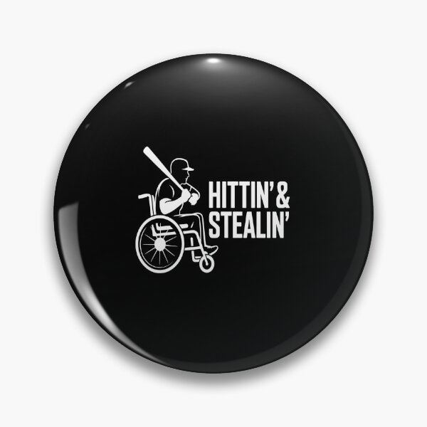 Item preview, Wheelchair Athlete Baseball Funny Hit and Steal Tee designed and sold by DrewLeuschke.